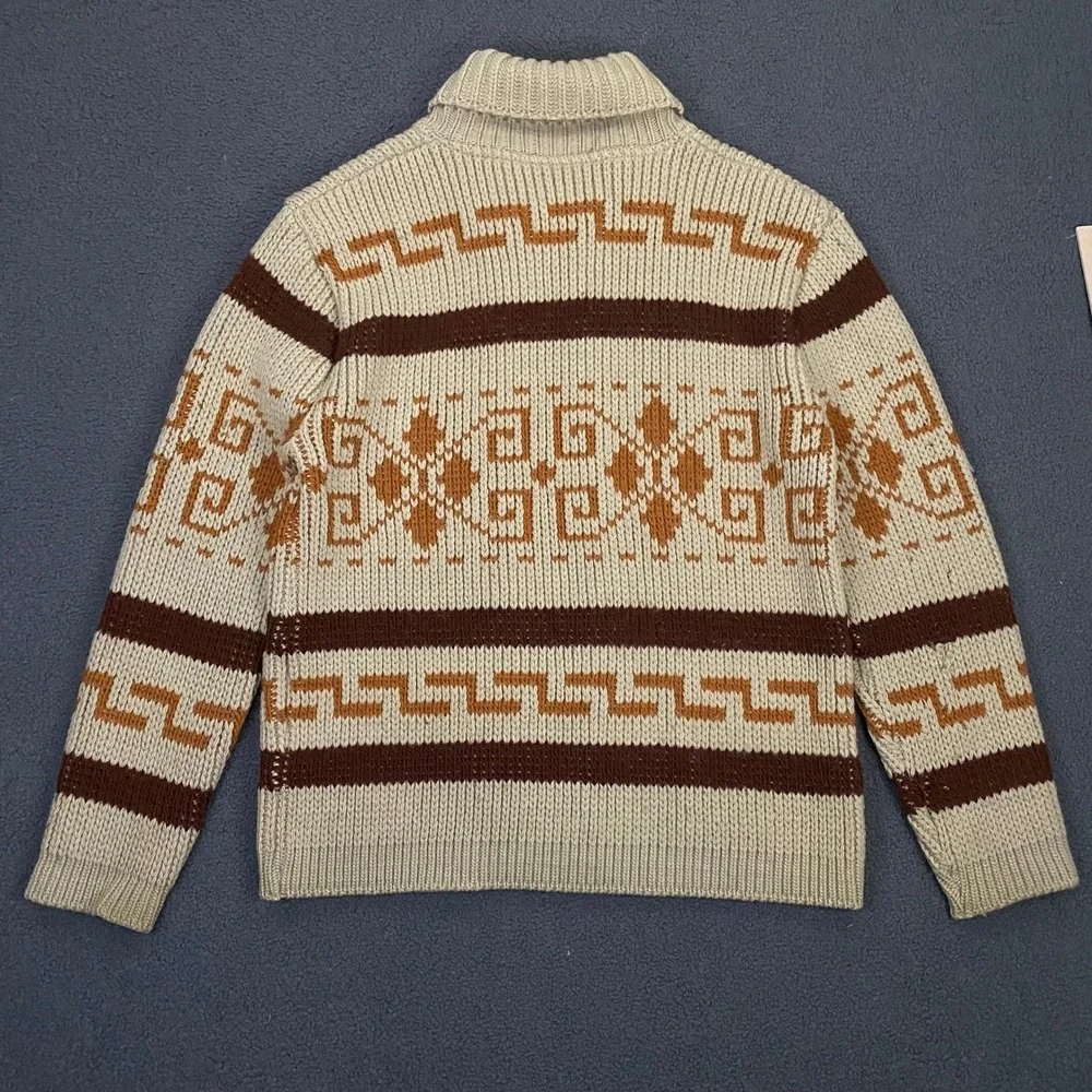 Vintage Pendleton Cardigan Sweater Mens XL Cowichan Aztec Big Lebowski Dude